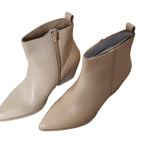 Seychelles Aboard Bootie Cream Croco Size 8 New in Box - Picture 4 of 12